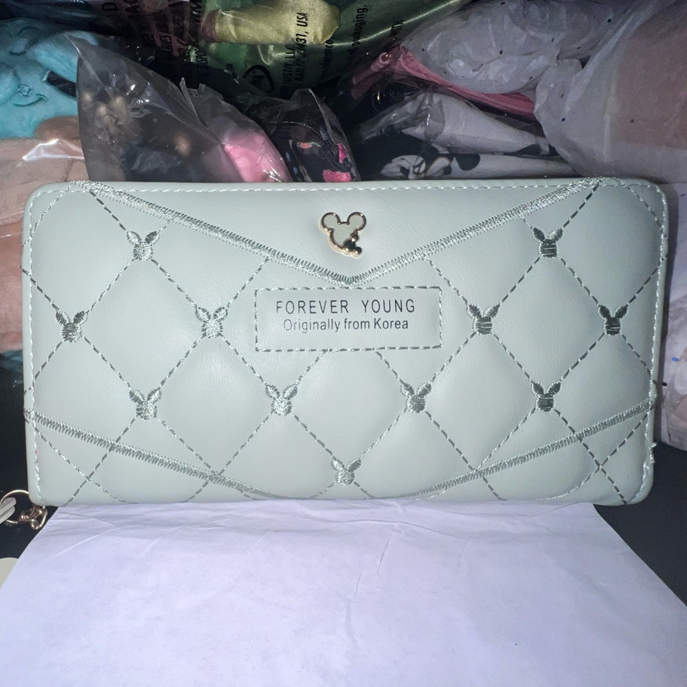 Mint Green Wallet Mouse Inspired